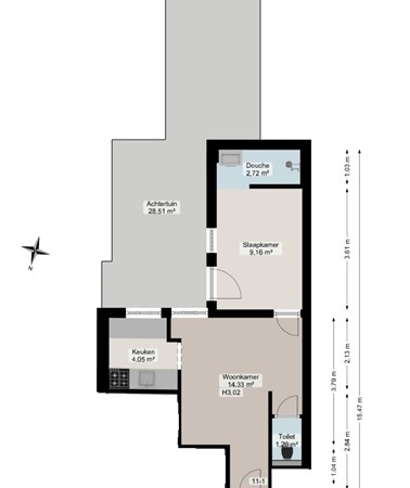 Medium property photo - Oostersingeldwarsstraat 11-1, 9713 GA Groningen